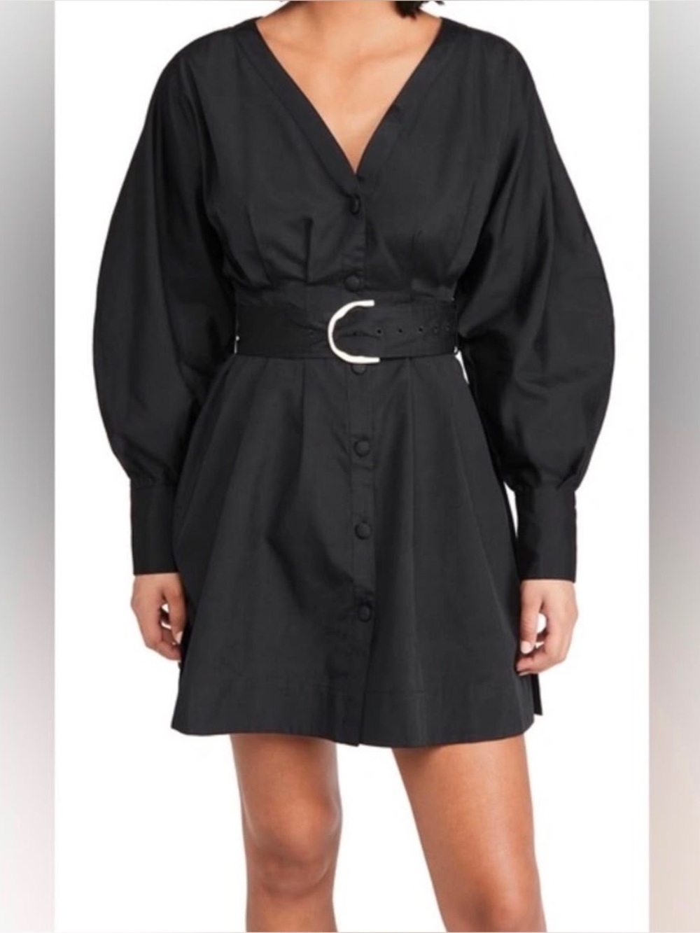 CULT GAIA Talulah Belted Mini Dress In Black size XS